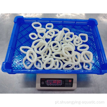 Todarodes congelados Pacificus Squid anéis em produtos químicos tratados